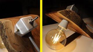 How to Make a Unique Wooden Table Lamp – DIY Home Decor