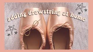 How to add and replace pointe shoe drawstrings