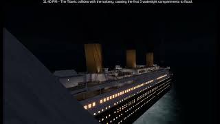 The dying giant #live sinking of Titanic