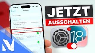 iOS 18 Einstellungen, die du SOFORT ausschalten solltest! (neue Einstellungen) | Nils-Hendrik Welk