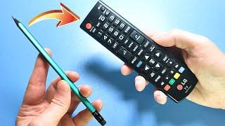 Take an ordinary pencil and fix all the remote controls in your house!