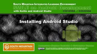 Android/Kotlin 01C - Installing Android Studio