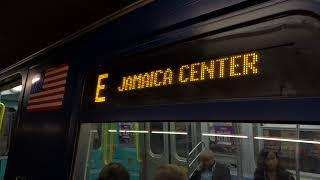 IND Queens Blvd Express: Jamaica Center bound R-160B E express train @ Kew Gardens-Union Turnpike!