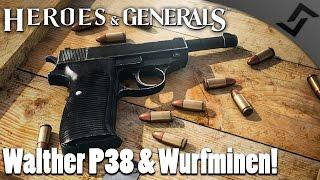 Walther P38 Pistol & Wurfminen Gameplay - Heroes and Generals - German Soldier Gameplay