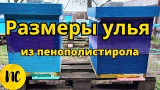 Размеры улья из пенополистирола