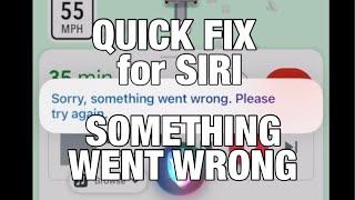 Quick Fix for Siri Saying "Something Went Wrong"  #iPhone #siri #something #went #wrong #fix