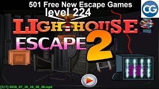 [Walkthrough] 501 Free New Escape Games level 224 - Ligh house escape 2 - Complete Game