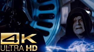 Darth Vader Kills Emperor Palpatine Scene [4k UltraHD] - Star Wars: Return of The Jedi