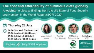 Ag2Nut/ANH Academy Webinar: The cost and affordability of nutritious diets