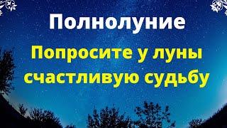 Полнолуние - попросите у луны счастливую судьбу.