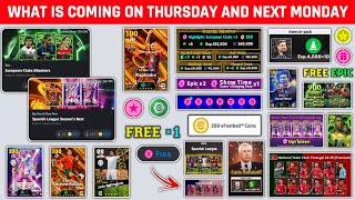 Free Epic & Free Coins Campaign  What Is Coming On Thursday & Next Monday In eFootball 2025 Mobile