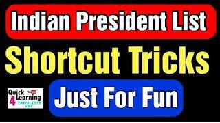 Indian President List Shortcut in Tamil | குடியரசு தலைவர்கள் பட்டியல் | Quick Learning Tricks |