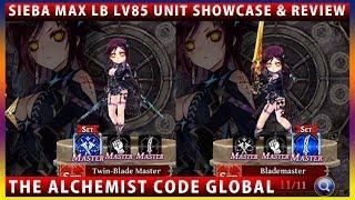 Sieba Max Limit Break Lv86 Unit Showcase & Review (The Alchemist Code)