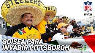 Mexicanos viajan 48 horas para invadir el Patriots vs. Steelers