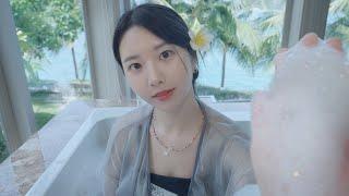 ASMR Ocean View Bubble Spa Roleplay 🫧 Shaving and Massage Included! | in Vietnam