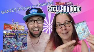 Wir öffnen ein GANZES Display Pokemon Stellar Krone vor Release ! #pokemon