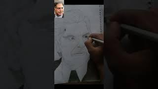 How to draw Sir Ratan Tata#drawing #sketch