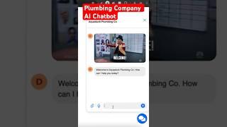 Plumbing Company AI Chatbot Using OpenAI ChatGPT GPT-4o #chatbotmarketing #chatbots #chatgpt