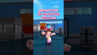 ROBLOX GAMES FOR THE BEST EDITS 