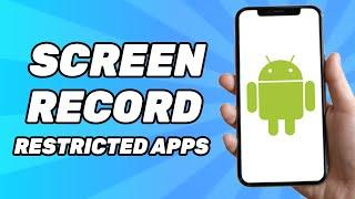 How to Screen Record Restricted Apps | Black Screen Problem 2025