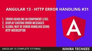 Http Error handling in angular 13 | Exception handling globally using interceptor