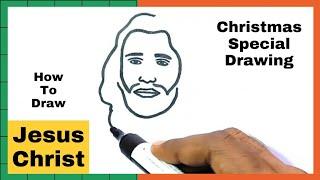 How To Draw Jesus Christ | Christmas Special Drawing Jesus Christ | Easy Drawing | Drawing Steps 101