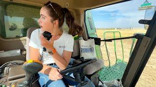 Stuck Truck & Combine Maneuvers??? Montana Harvest