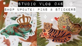 Studio Vlog 46 ⭐ Etsy shop update   Lions, Tigers, Penguins & Frog Prince ... oh my!