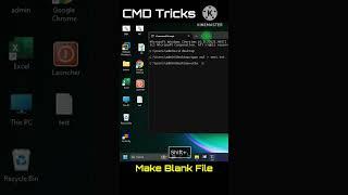 2 Simple Methods to Make Blank Files on Desktop with CMD! #shorts #cmdtips