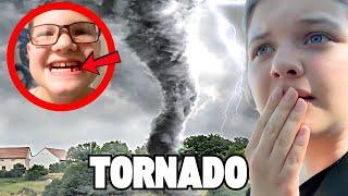 We Had a TORNADO WARNING and Caleb PULLED out his TOOTH!!