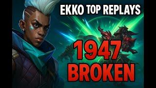 Ekko Top is META in 2025 — Replay + Insane Build