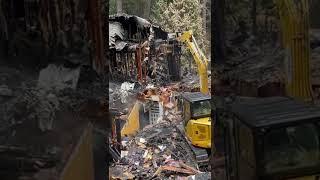 Demolition of a residential fire aftermath. :(