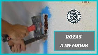 Como Hacer una ROZA en la PARED  3 Métodos!!! #REFORMANDO mi CASA