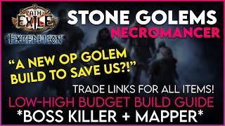 Stone Golems Necromancer - Low to High Budget Build Guide - With Trade Links to all Items!