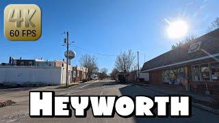 Driving Around Small Town Heyworth, Illinois in 4k Video