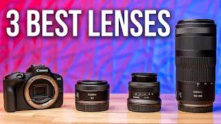 The ONLY 3 Lenses You Need For The Canon R50!