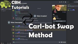 Add a role and remove another in one reaction role | Carl-bot Swap Method