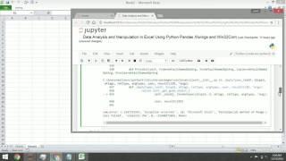 Data Analysis and Manipulation in Excel Using Python Win32Com Pandas and XlWings Part 2