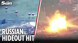 Ukrainian troops WIPE OUT Russians hiding in frontline house