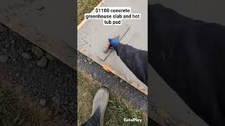 what an improvement for this backyard! #concrete #construction #excavation #diy #broomfinish #joke