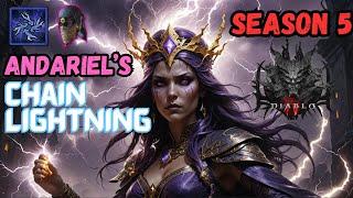 OPTIMIZED Season 5 Chain Lightning Andariel Sorcerer is BUSTED (Diablo 4 Build Guide)