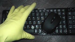 Как подключить беспроводные мышь и клавиатуру к компьютеру/Connection of the keyboard and mouse