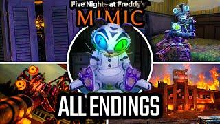 ALL ENDINGS in FNAF: Secret of the Mimic (TRUE ENDING, GOOD & BAD)[Five Nights at Freddy's] Showcase