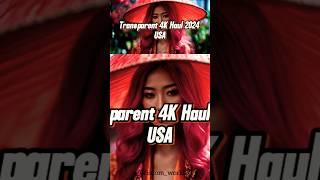 Transparent 4K Haul 2024 USA  #shorts #virelshorts