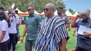 John Mahama First Words After No. 8 + Speech @ Kwame Nkrumah’s 115th Birthday in Nkroful 