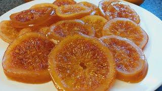 NARANJA CONFITADA O ESCARCHADA FÁCIL Y RÁPIDA