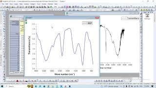 How to baseline correction and smoothing of FTIR data in Origin #statistics #origin #gistutorial