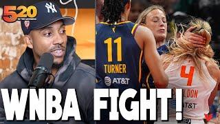 Jeff Teague REACTS to WNBA FIGHT after HARD Caitlin Clark foul | Club 520