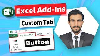 Add Excel Add-in to your Workbooks to run VBA Macro with Custom Tab and Button