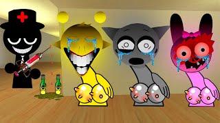 Sprunki Horror Simon And Grey & Pinki Wants me to Help Them but VS Mr.Black Doctor in Garry's Mod